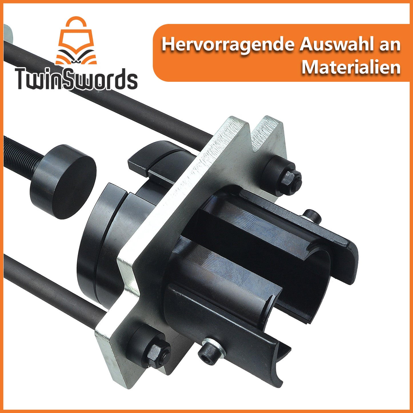 Rear axle bearing puller | Rear axle bushings | Control arm bushing tool set | Trailing arm silent bearing tool compatible with Ford Mondeo MK4 MK IV S-Max Galaxy from 2006 VSE4784 set from TwinSwords