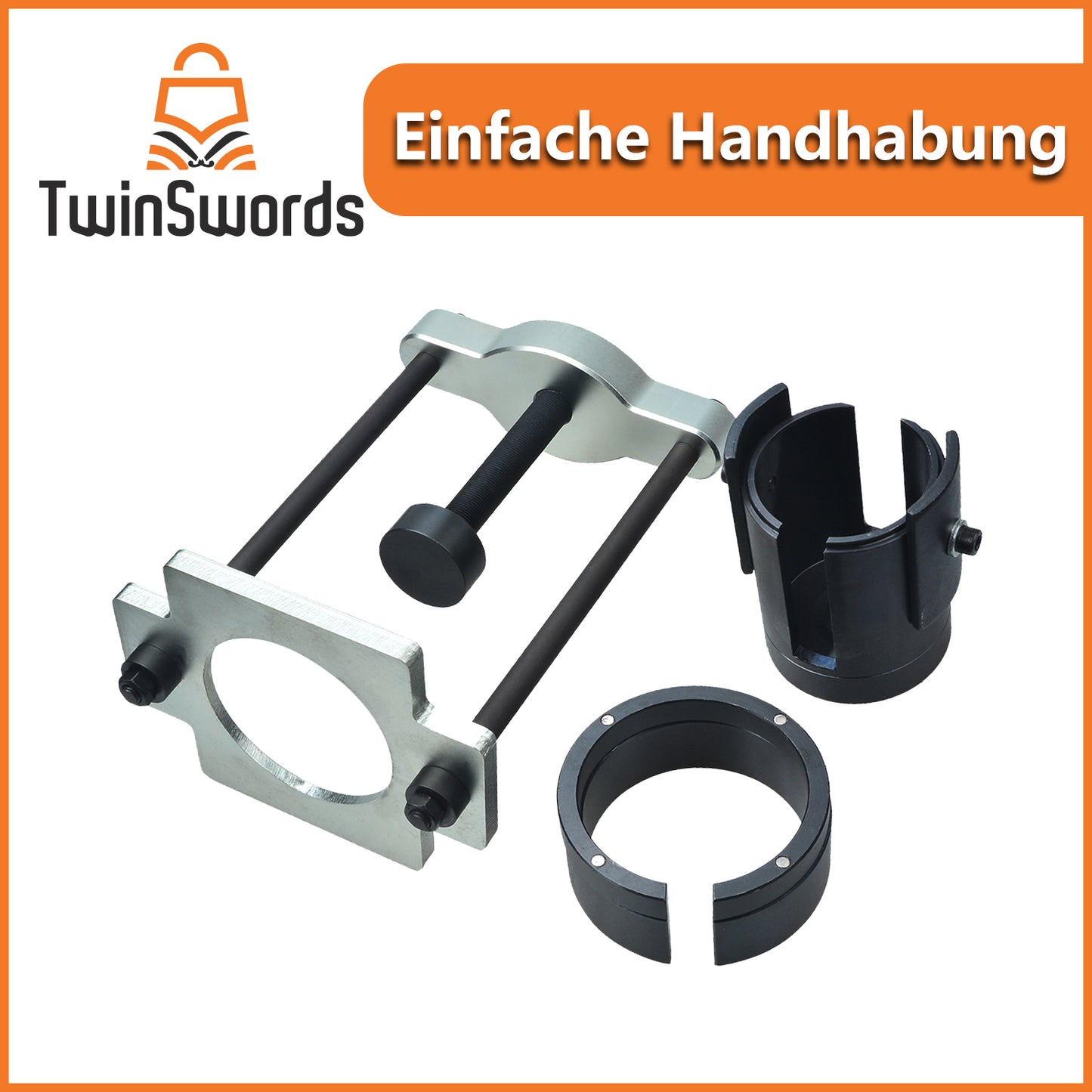 Rear axle bearing puller | Rear axle bushings | Control arm bushing tool set | Trailing arm silent bearing tool compatible with Ford Mondeo MK4 MK IV S-Max Galaxy from 2006 VSE4784 set from TwinSwords