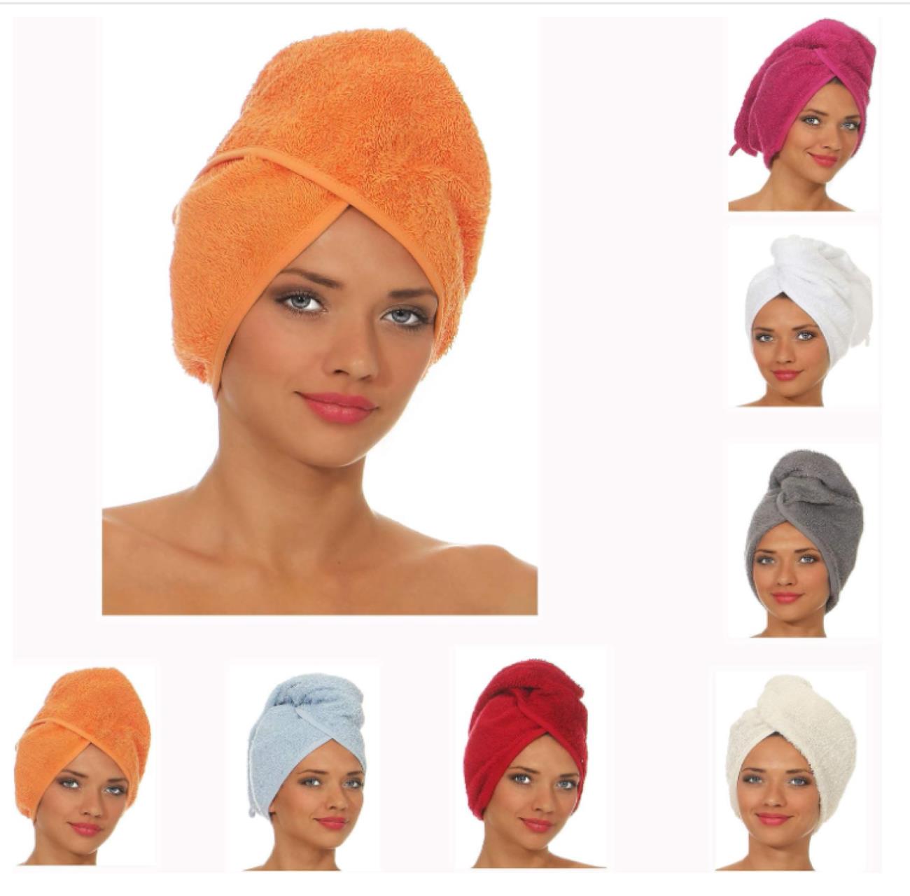 Hair drying towel with button design for drying hair | ORGANIC cotton hair turban | Hair drying towel | Hair towel | Sauna kilts