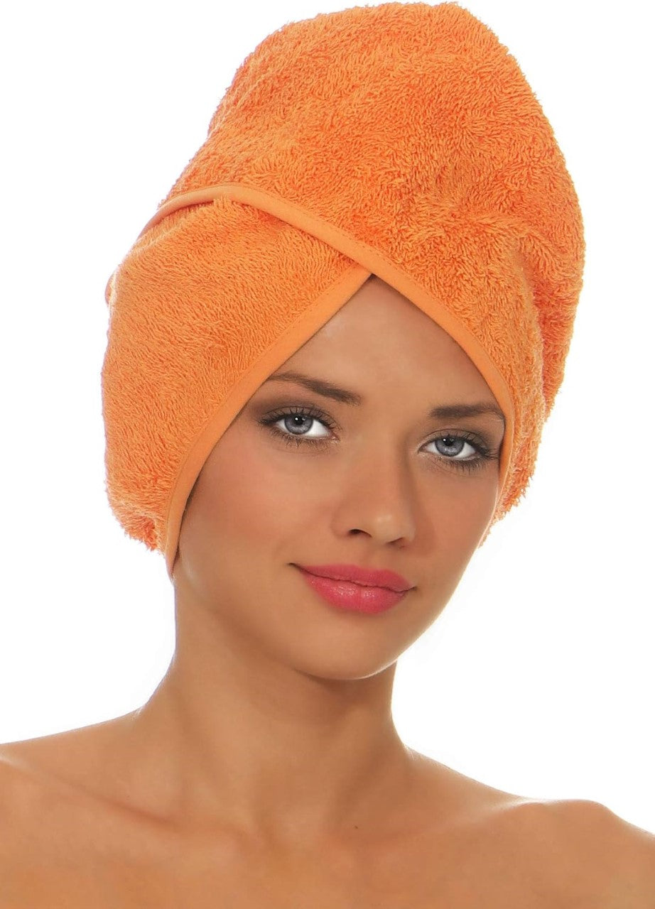 Hair drying towel with button design for drying hair | ORGANIC cotton hair turban | Hair drying towel | Hair towel | Sauna kilts