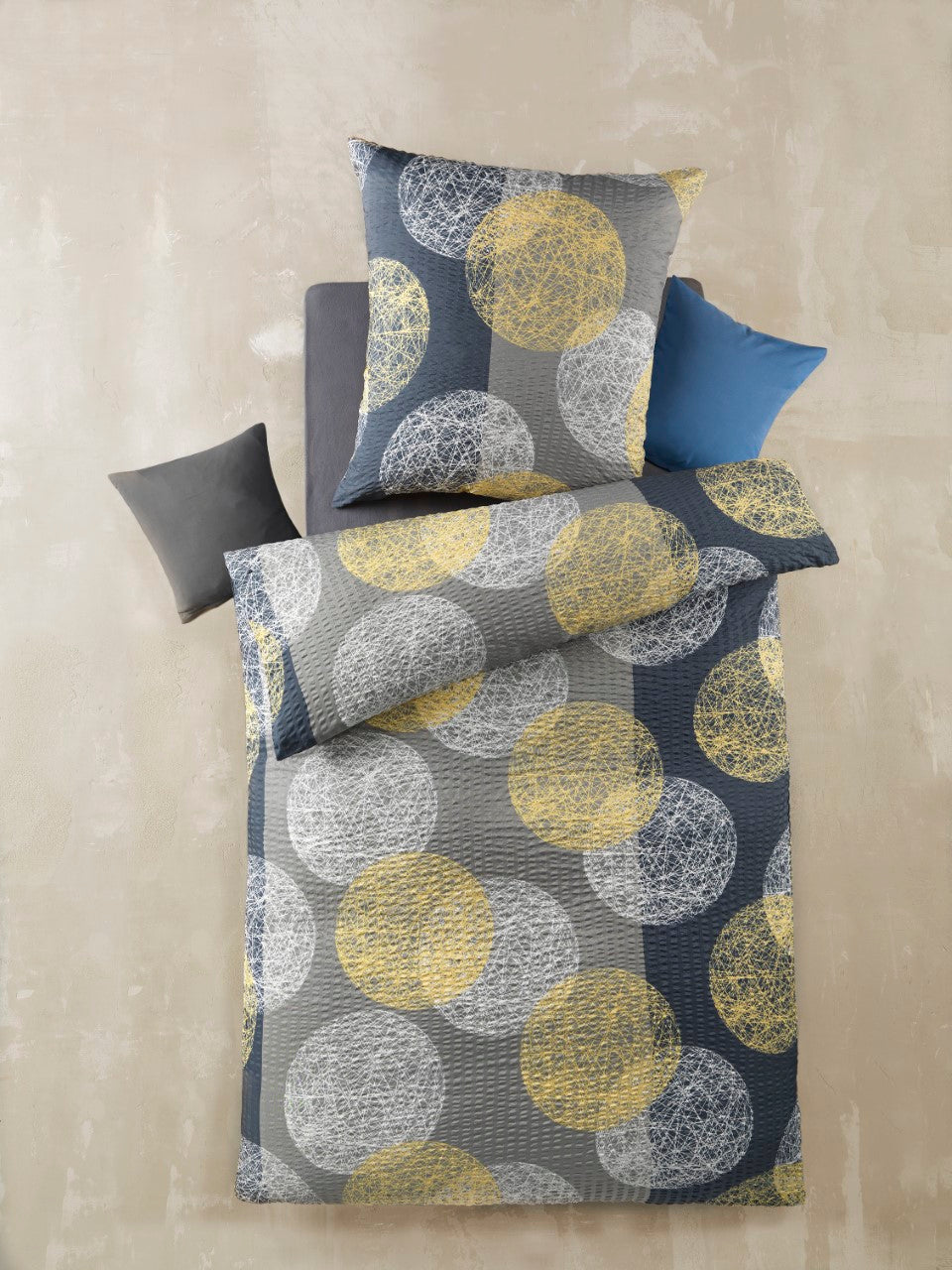 Seersucker Bettwäsche High Class 135/200+80/80, RSV 100% Polyester Mikrofaser