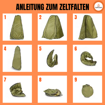 TwinSwords Pop up Umkleidezelt Toilettenzelt, Camping Duschzelt Mobile Outdoor Privatsphäre WC Zelt Lagerzelt, Tragbar