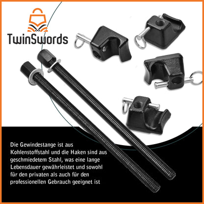 TwinSwords Federspanner für Auto KFZ | Feder Spanner Werkzeug 300MM | 2 Tlg. 1 Set