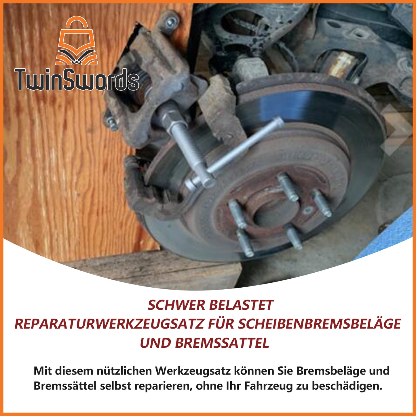 TwinSwords Bremskolbenrücksteller | Universal Bremskolben Rücksteller | Rückstellwerkzeug Set KFZ Werkzeug 22-teiliges 1 Set