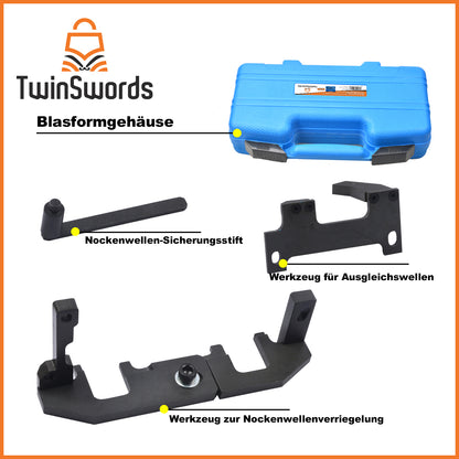 TwinSwords Motor Steuerzeiten Einstellwerkzeug Kompatibel mit Citroen C3 C4 Peugeot 108 208 308 SUV 1.0 1.2 Vti 1 Set