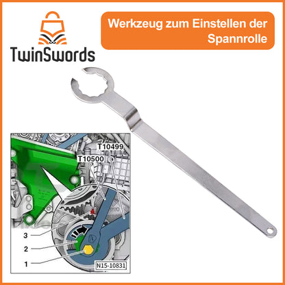 TwinSwords Nockenwellen werkzeug | Zahnriemen Werkzeug VW | Motor Einstellwerkzeug für VAG EA211 1.0L 1.2L 1.4L 1.6L FSI TSI TFSI 1 Set