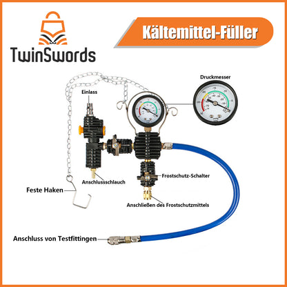 TwinSwords Kühlerabdrückgerät | Kühlsystemtester | Kühlsystem Tester | abdrücken Prüfgerät | Wassertank Lecksucher Werkzeug Drucktester 28-teiliges 1 Set