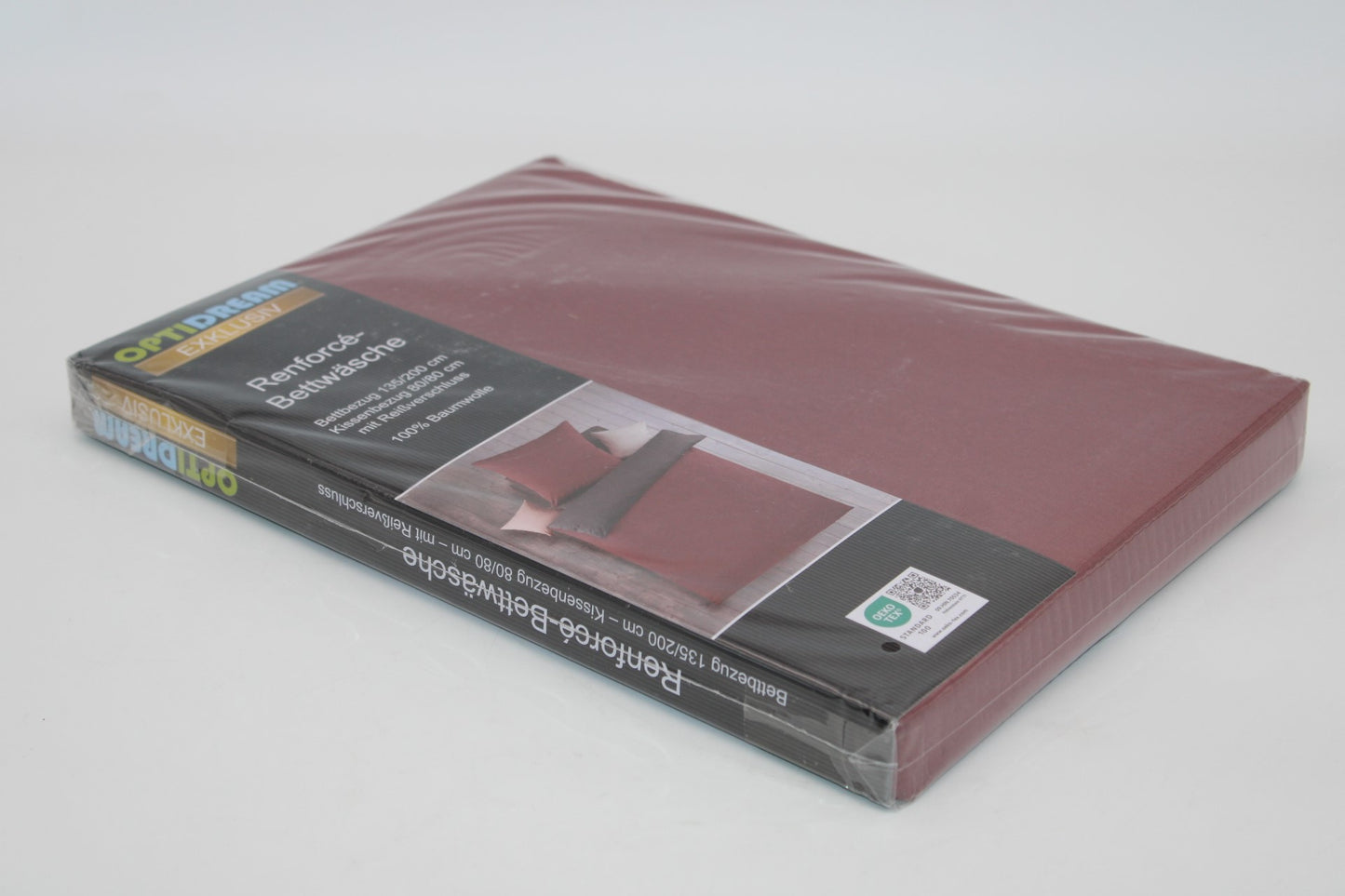 Renforce Bettwäsche Exklusiv 135/200+80/80, RSV 100% Baumwolle | Rosenholz/Anthrazit