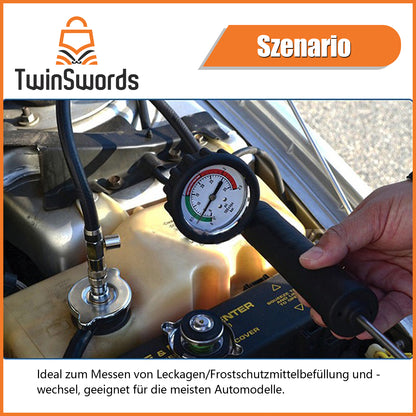 TwinSwords Kühlerabdrückgerät | Kühlsystemtester | Kühlsystem Tester | abdrücken Prüfgerät | Wassertank Lecksucher Werkzeug Drucktester 28-teiliges 1 Set