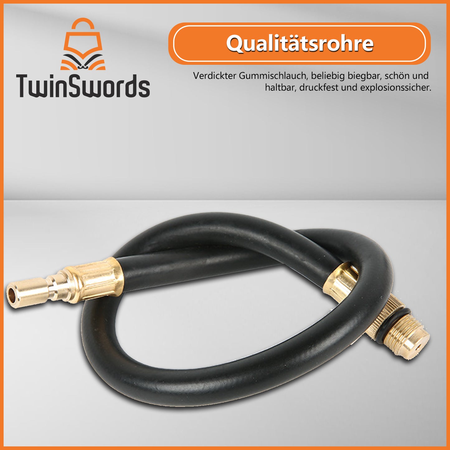 TwinSwords Kompressionsprüfgerät | Kompressionsprüfer Set | Kompressionstester Motor M10 M12 M14 M18 Kompression prüfen meßen Kfz 0 - 20 bar & 0 - 300 Psi 1 Set