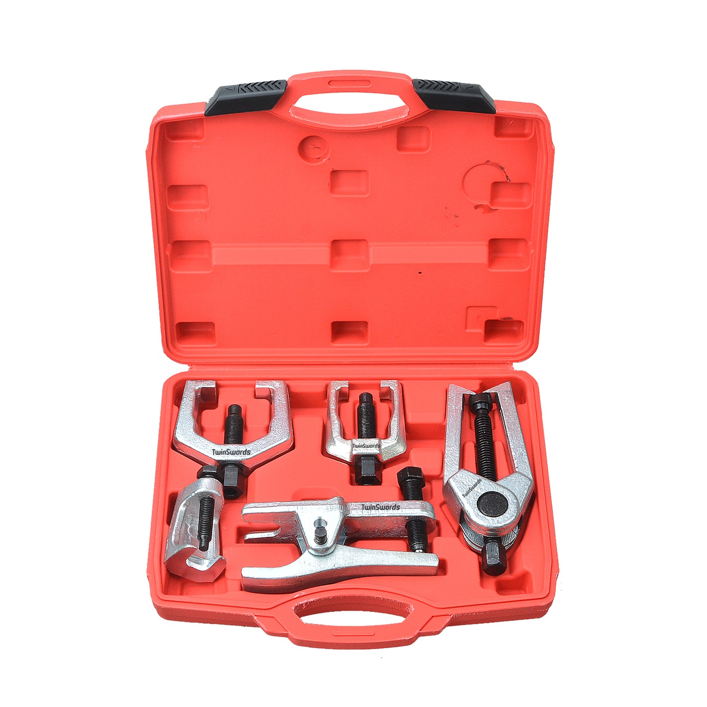 TwinSwords Kugelgelenk Abzieher Set | Spurstangenkopf Ausdrücker | Traggelenk Werkzeug 5 Tlg. 1 Set