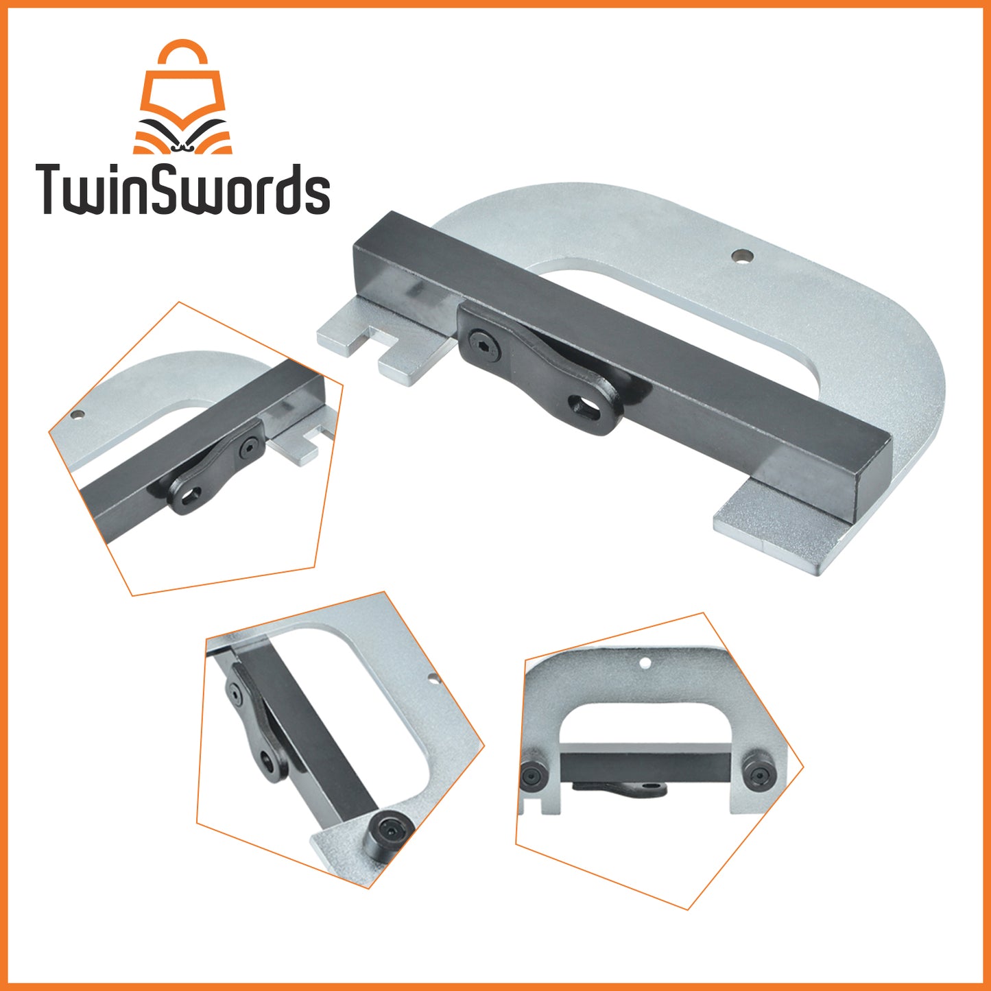 TwinSwords Motor Steuerzeiten Einstellwerzeug | Zahnriemen Wechsel |Nockwellen Werkzeug, F4P F4R Codes Kompatibel mit Renault Nissan Vauxhall Opel 1.4 1.6 1.8 2.0 16V 1 Set