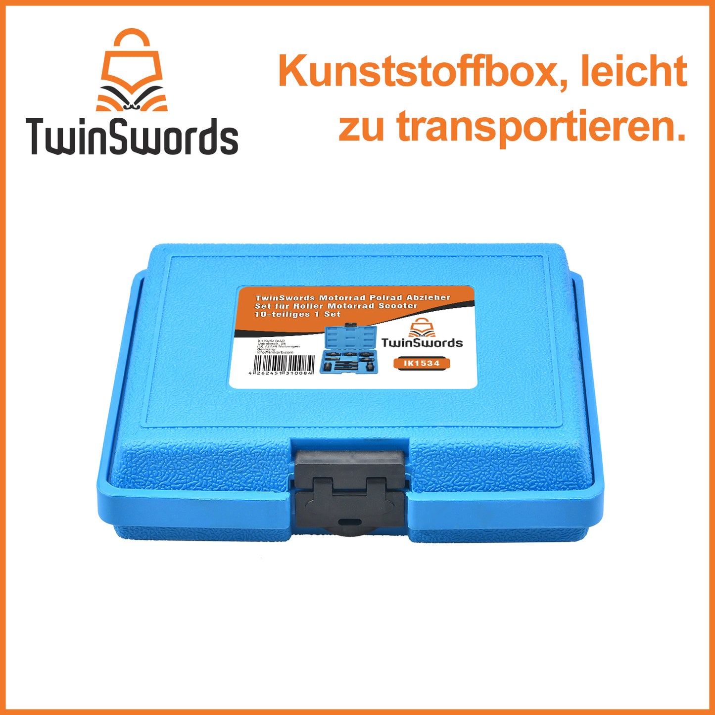 TwinSwords Motorrad Polrad Abzieher Set für Roller Motorrad Scooter 10-teiliges 1 Set