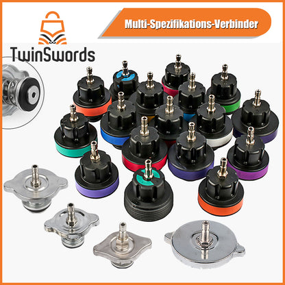 TwinSwords Kühlerabdrückgerät | Kühlsystemtester | Kühlsystem Tester | abdrücken Prüfgerät | Wassertank Lecksucher Werkzeug Drucktester 28-teiliges 1 Set
